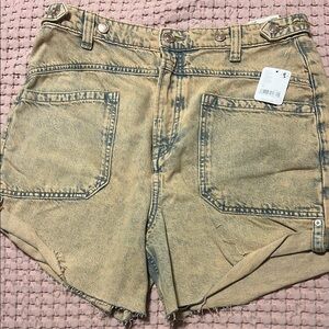 We The Free Faded Blue Denim Shorts